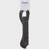 COMMEL Prenosiva utičnica, 5 utičnica, 5m, crna