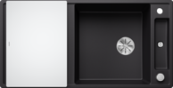 BLANCO Sudoper AXIA III XL 6 S InFino SILGRANIT daska staklo, s dalj. upr. - crni