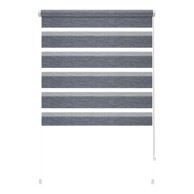 GARDINIA Antracitno sive rolete 97x150 cm Zebra Silvalin 