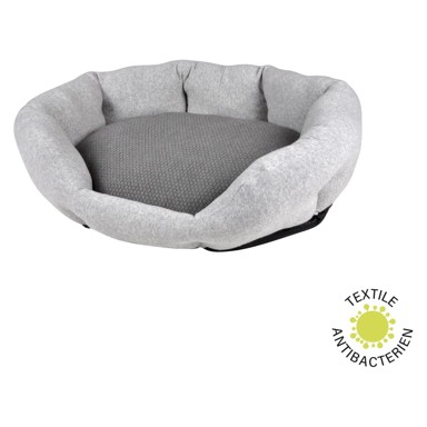 LOVE STORY Krevet za pse, 40×55 cm, sivi