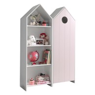 VIPACK Bijela/svijetlo ružičasta otvorena dječja garderoba 115x171,5 cm CASAMI