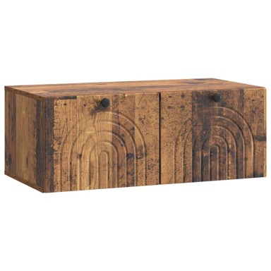 TV ormarić zidni 78,5 x 41 x 30 cm od konstruiranog drva, staro drvo