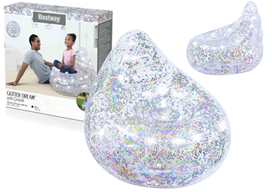 BESTWAY Fotelja na napuhavanje Glitter 72 x 72 x 64 cm 75105
