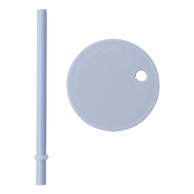 DESIGN LETTERS Poklopac sa slamkom za šalicu, ø 7 cm, svijetloplava