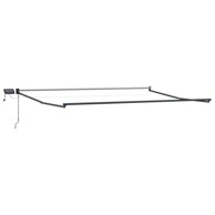Električni sklopivi okvir tende, 4,5 x 3 m, aluminij, antracitni