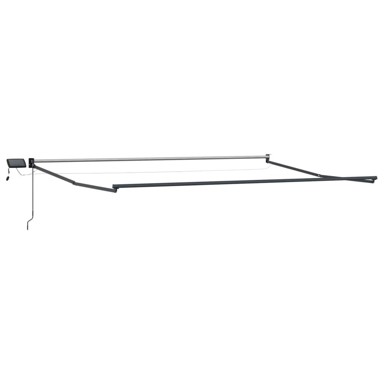 Električni sklopivi okvir tende, 4,5 x 3 m, aluminij, antracitni