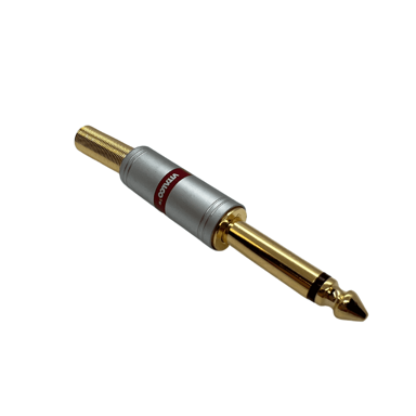 Jack utikač, 6,3 mm mono, za kabel promjera do 7 mm (WG8)