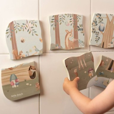 LITTLE DUTCH Pjenasta slagalica za kupanje Forest Friends