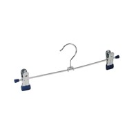 WENKO Set s 3 bež vješalice s urezima i šipkom za hlače Velvet