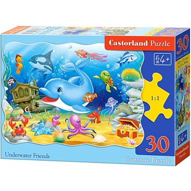 CASTORLAND Puzzle Underwater Friends, 30 kom., crtići