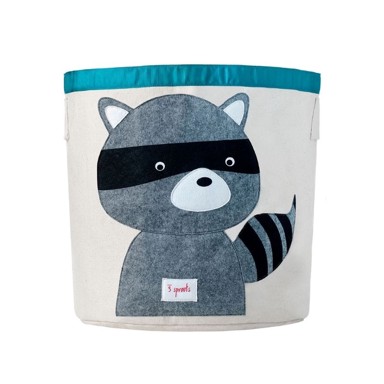 3SPROUTS Košara za pohranu igračaka Raccoon
