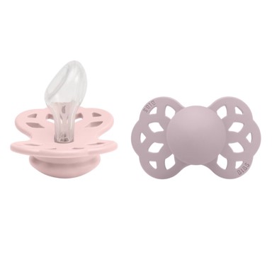 BIBS Anatomske dude Infinity, 2 kom, roza i tamno ljubičasta