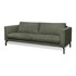 SCANDIC Tamno zelena sofa 216 cm Gomero, 216x93x84 cm