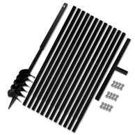 Ručna burgija za zemlju sa ručkom 120 mm i produžnom cijevi, 13 m, čelik