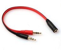 MOZOS Audio adapter ASM2, 1 × 3,5 mm ženski – 2 × 3,5 mm muški