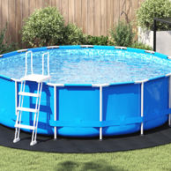 Kružni pokrov za bazen, 396 cm, crna  