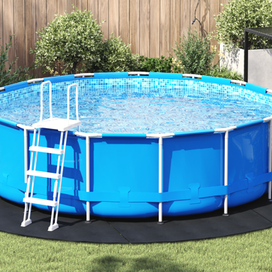 Kružni pokrov za bazen, 396 cm, crna  