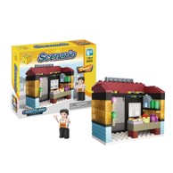 CRYSTALAND Scenario Kocke Trgovina krafni, set za gradnju