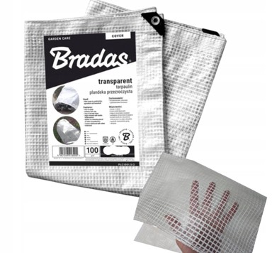BRADAS Prozirna cerada Crystal 2x3 m, 100 g/m²