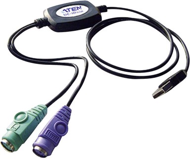 ATEN Kabel UC10KM-AT, PS/2 na USB-A, 0.9 m, crna