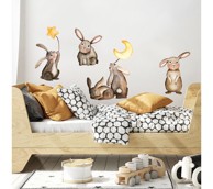 PASTELOWE Zidne naljepnice Zečići