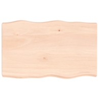 Stolna ploča 80 x 50 x (2 - 6) cm od hrastovine sa živim rubom