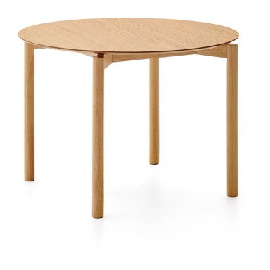 KAVE HOME Okrugao blagovaonski stol u dekoru jasena ø 110 cm Indara