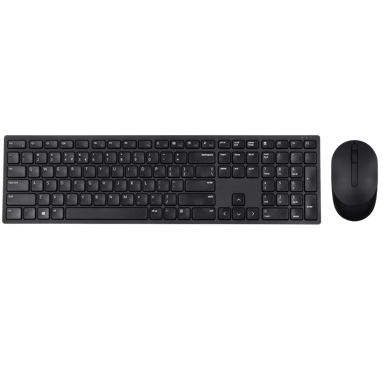 DELL Tipkovnica KM5221W, RF bežična, QWERTY, US International, crna