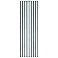 Vrtni stupovi 10 kom 1,5 m metalni zeleni