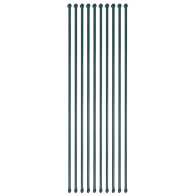 Vrtni stupovi 10 kom 1,5 m metalni zeleni