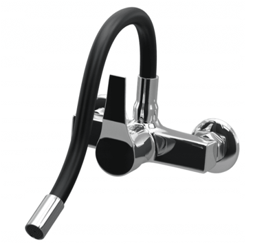 SLOMART Slavina Flex, zidna mješalica, crna/krom