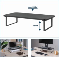 GEMBIRD MS-TABLE-03 stolni nosač za monitor, crna
