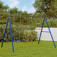Vanjski set s ljuljačkom, ljestvama i diskom, plava 