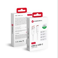FORCELL USB kabel A na tip C, 3 A, 20 V, 60 W, 1 m, bijeli