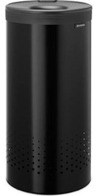 BRABANTIA Kanta za rublje, plastični poklopac, 35 l, mat crna