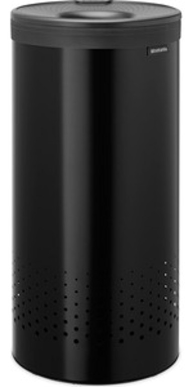 BRABANTIA Kanta za rublje, plastični poklopac, 35 l, mat crna