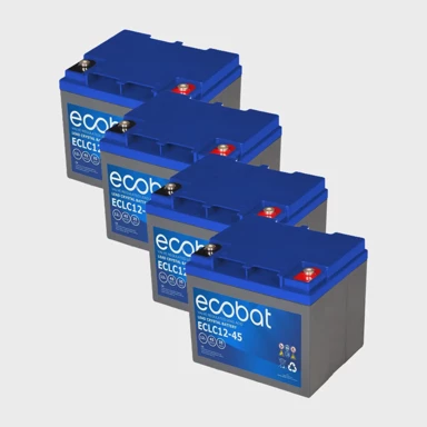 ECOBAT Lead Crystal baterija 12V 45Ah, VRLA, bez održavanja (4 kom)