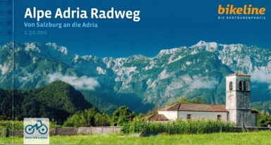 ESTERBAUER vodootporni biciklistički atlas Alpe Adria Radweg od Salzburga do Jadrana, izdanje 2024