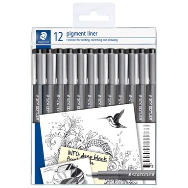 STAEDTLER Flomaster 308-9 TB12 za tehničko crtanje pigment liner set