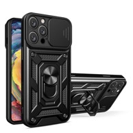 Hybrid Armor Camshield hibridna oklopna maskica sa zaštitom kamere i stalkom za iPhone 16 Pro Max, crna