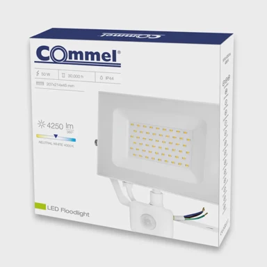 LED reflektor sa senzorom, 20W, 4000 K, 4250 lm, IP44, 307-159, bijela