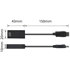 ACT Video adapter AC7555 DisplayPort na HDMI 0,15 m, crni