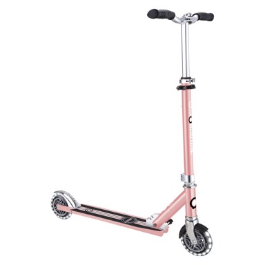 GLOBBER Romobil Flow element dvokolesni, sklopivi, svjetleći kotači, rose gold