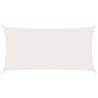 Jedrilica za sunčevu sjenu, 2,5 x 6 m, HDPE, bijela
