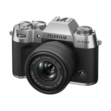 FUJIFILM Digitalni fotoaparat X-T50, XC 15-45mm F3.5-5.6 OIS PZ, srebrni