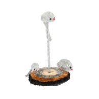 Igračka na štapu za mačke, tri miša, 14,5cm