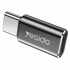 YESIDO OTG Adapter GS22, tip C do Lightning, aluminijska legura, 480 Mbps, sivi