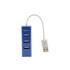 SBOX USB Hub H-204, plavi, USB-2.0, 4 ulaza