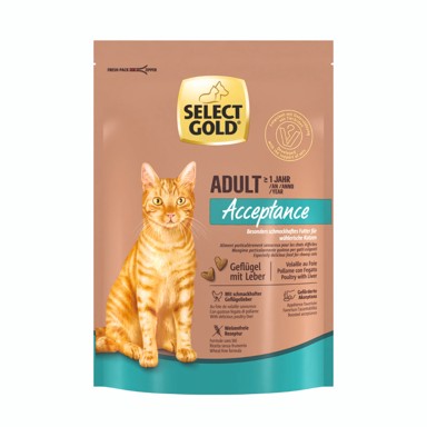 SELECT GOLD Cat Sensitive Acceptance Adult perad s jetrom 300 g
