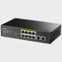 CUDY Switch FS1010P Fast Ethernet, PoE, crni